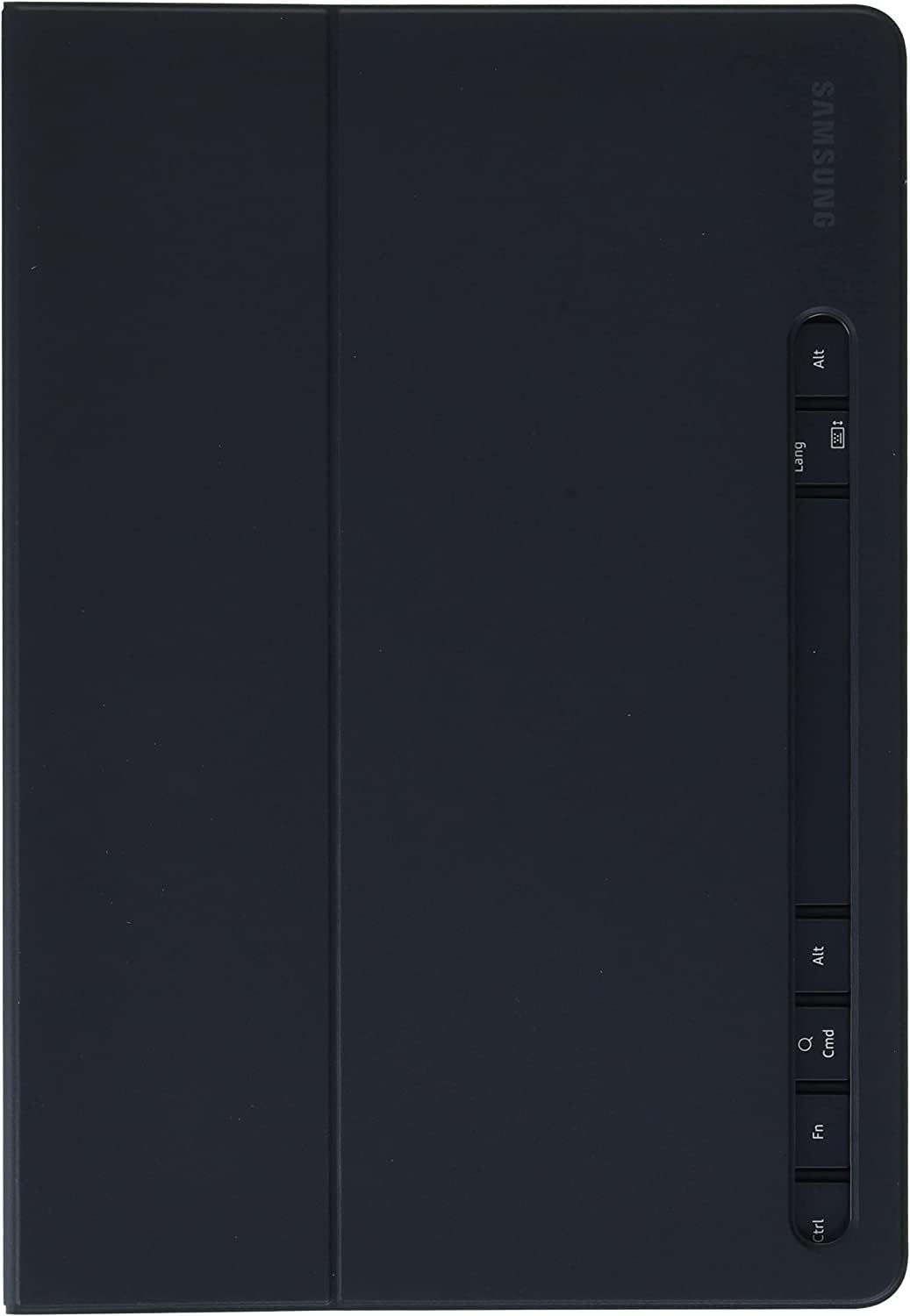 Samsung Galaxy Tab S8 and Tab S7 Book Cover Keyboard Slim, Tablet Screen Protector, Lightweight, Mobile Workstation, US Version, Mystic Black